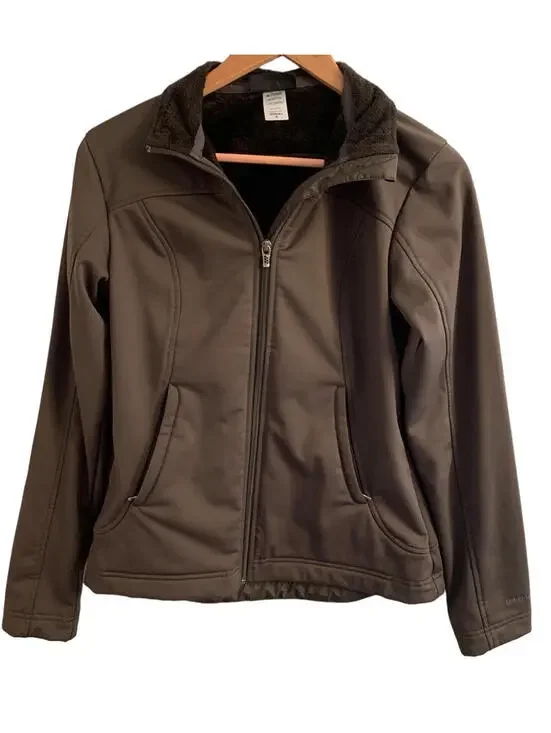 Patagonia Women's Jacket Long Sleeves Size Medium Chocolate Brown Full Zip - Picture 1 of 9